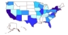 US map of SEO jobs